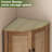 64.7''H Corner Cabinet with Rattan Door