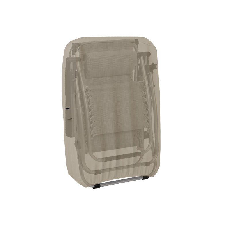 Outdoor High Density Multipurpose Waterproof Folding Chair Cover,UV Resistant Zero Gravity Chair Cover, Beige