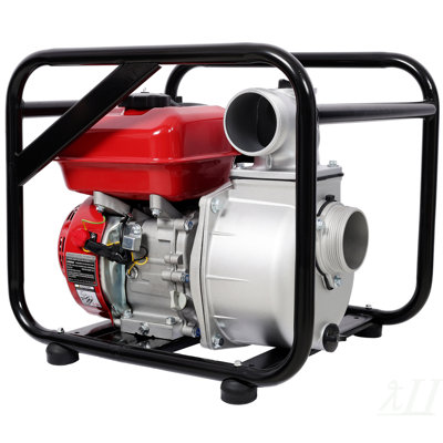 Gas Engine Powered Water Pump 3" inlet&outlet,  Flow:264Gpm , 7HP Engine 212CC, EPA Certificated,  3in NPT Connector, with 25FT Flat Hose outlet