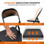 Chaise pliante rembourrée avec assise coussinée, structure en métal robuste d'une capacité de 330 lb, dossier ergonomique, chaise pliante portative noire (ensemble de 6)
