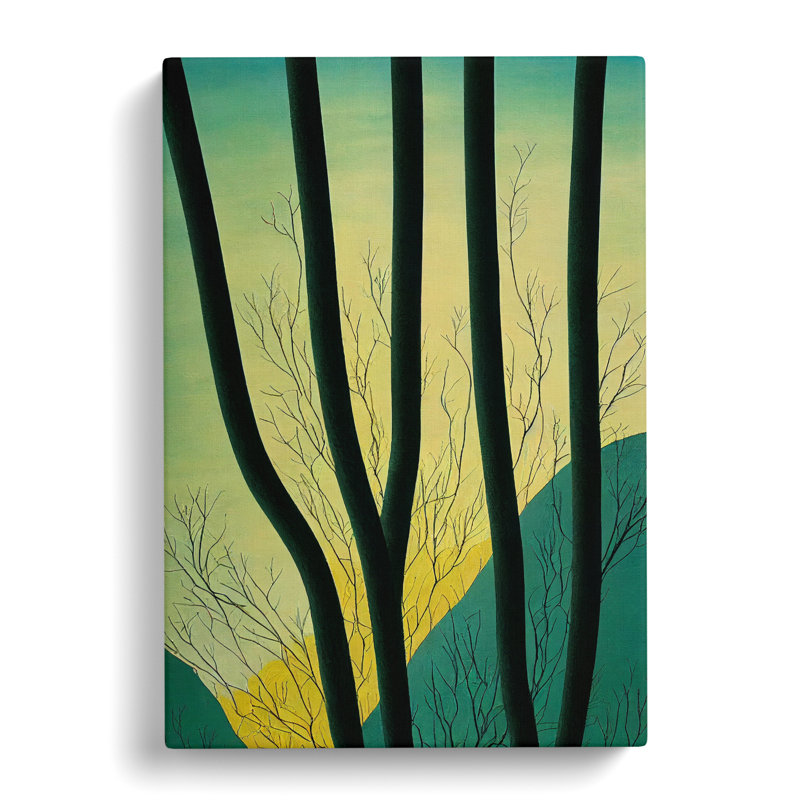 Kreitzer Retro Tree Branches - Wrapped Canvas, 76cm H x 50cm W x 3cm D