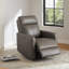 Fauteuil inclinable électrique en cuir véritable Leena-105741569