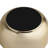 9" Detachable Glass Hurricane & Gold Ceramic Candle Holder for Pillar Candles-926772963
