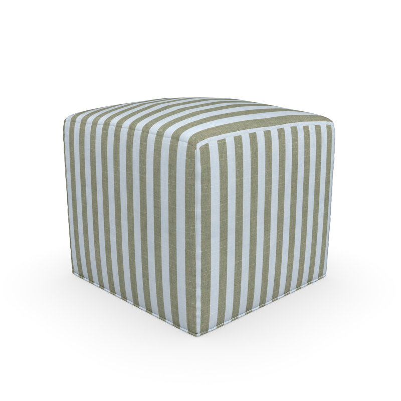 Repose-pieds extérieur Praia Sunbrella®, H 18 po x l 18 po x P 18 po, Sail Away Aloe