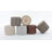 Serena 18"W Upholstered Jute and Cotton Boho Round Braided Pouf in Natural-984573882