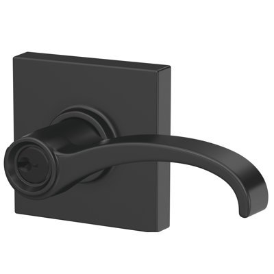 Whitney Keyed Entry Lever with Collins Trim