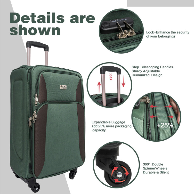 Ensemble de valise extensible Softside