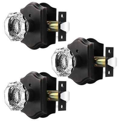 Crystal Privacy Door Knobs