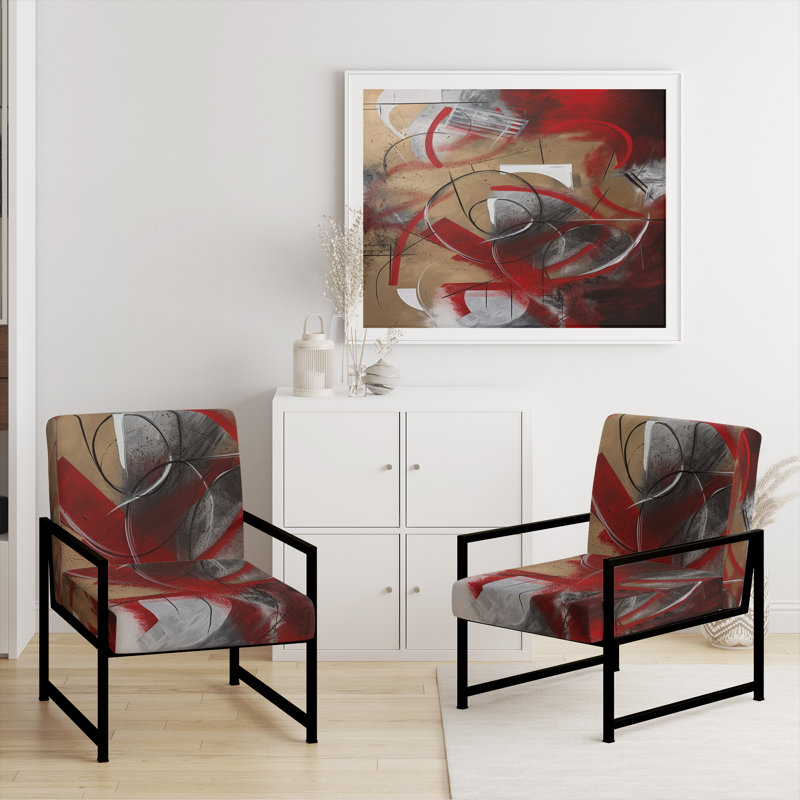 Fauteuil d'appoint Curci - Fractals, Noir, noir, noir, noir