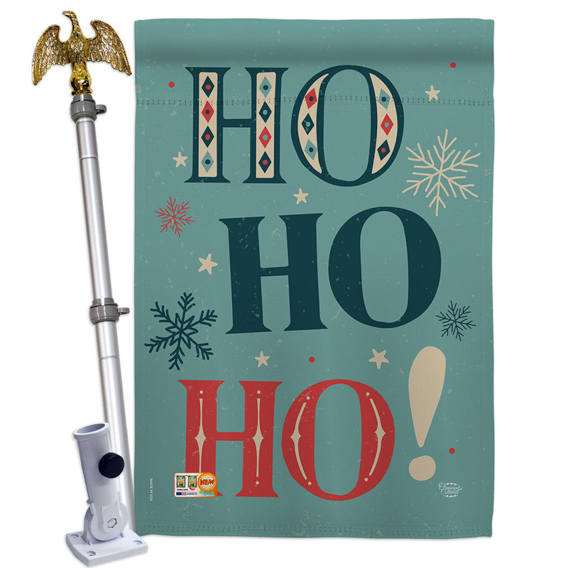 Double Sided 40'' H x 28'' W Polyester Flag Set