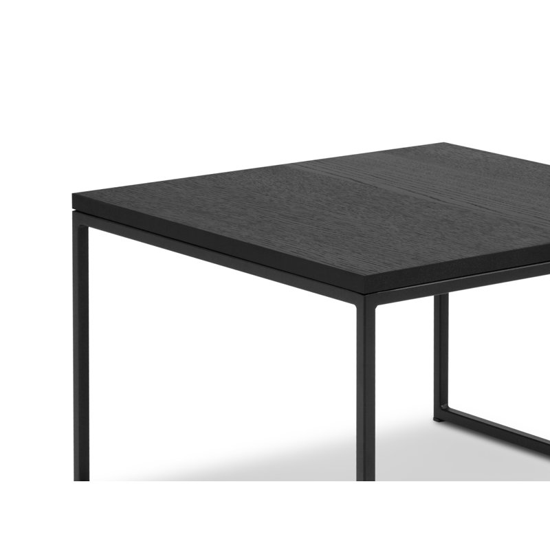 Jahnaya Sled Coffee Table, 34cm H x 54cm W x 54cm D, Black