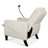 Modern Beige Recliner Chair For Adults, With Adjustable Leg Rest, Phone Holder & Cup Bedroom Armrest Length Holder, Living Room-1436507008