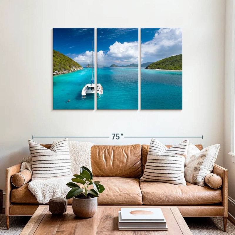 Mehar Lovango Cay Catamaran, 36" H x 57" W