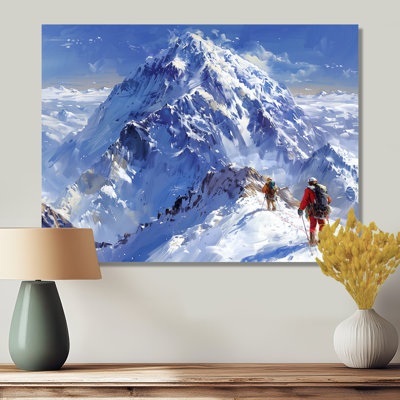 Montagne neige, randonnée en Alaska I - Randonnée, salon d'art mural