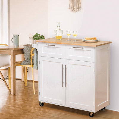 Nahlani 94 cm W Kitchen Island with