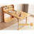 62" Wall-Side Murphy Foldable Dining Table with Integrated Shelf Storage