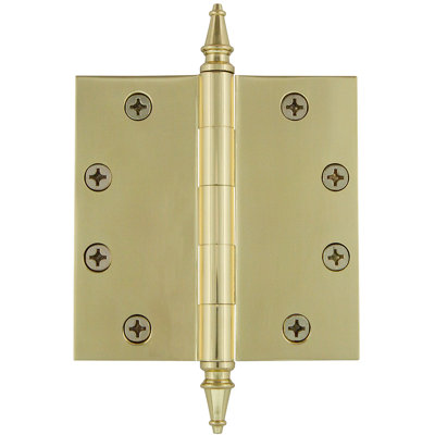 4.5'' x 4.5'' Brass Butt Bearing Hinge