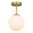 Andren Flush Light 1 Light Semi Flush Mount Ceiling Light, Globe Ceiling Light-1115016047