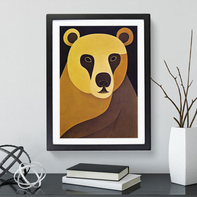 Traditional Bear No.1 Abstract - Wall Art