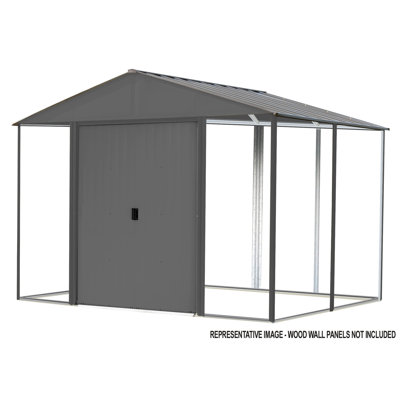 94.9 in. W x 90 in. D Metal Storage Shed