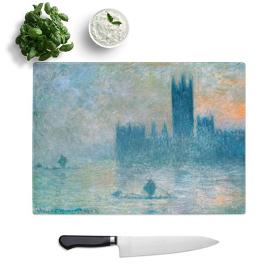 Houses of Parliament in London Vol.4 by Claude Monet Chopping Board