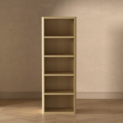 Bibliothèque moderne à 5 tablettes H 79 po x l 28 po Rivington