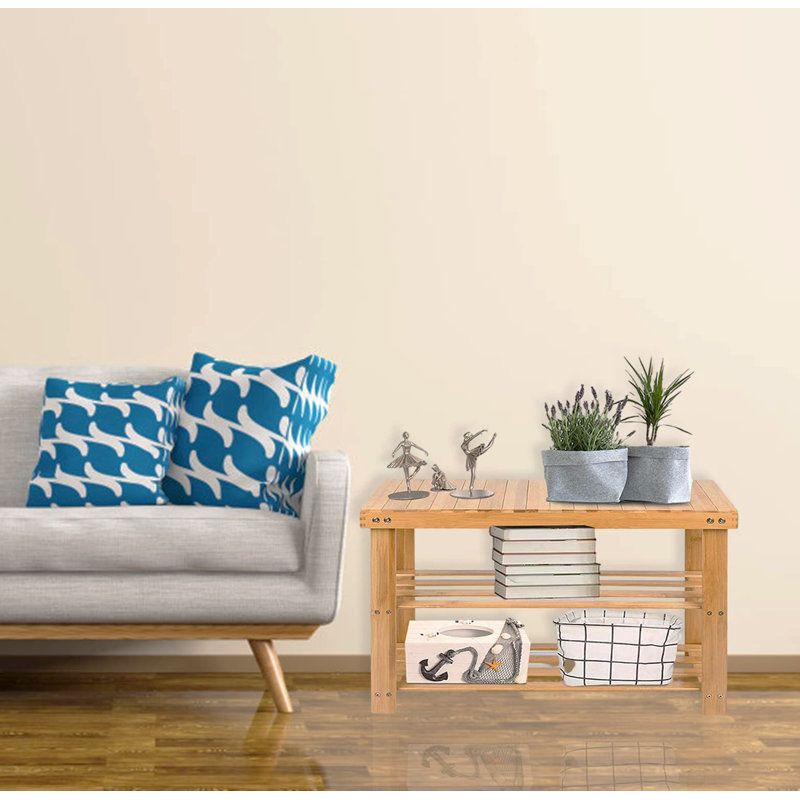 Solid Wood Storage Bench