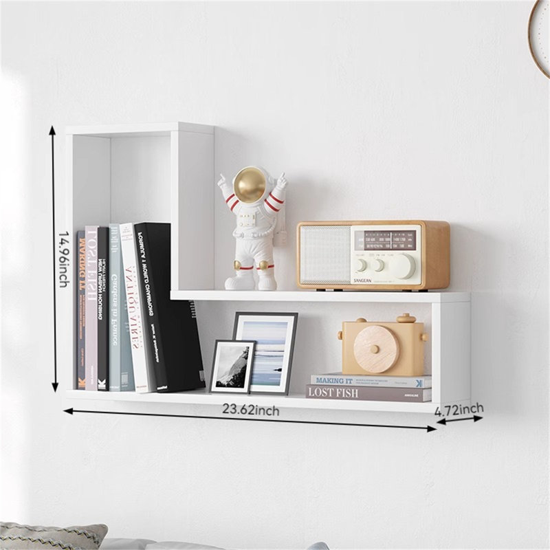 Tablette flottante Afton, Blanc