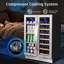 24 in. Dual Zone Beverage & Wine Refrigerator, Holds 20 Bottles and 65 Cans, Freestanding or Built-In Cooler with Adjustable Shelves, LED Light, Dual Door Handles – Classic Series