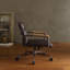 Chaise de bureau en cuir Grain