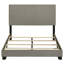 Lit tapissier double à panneau Efram Taupe-1466076456
