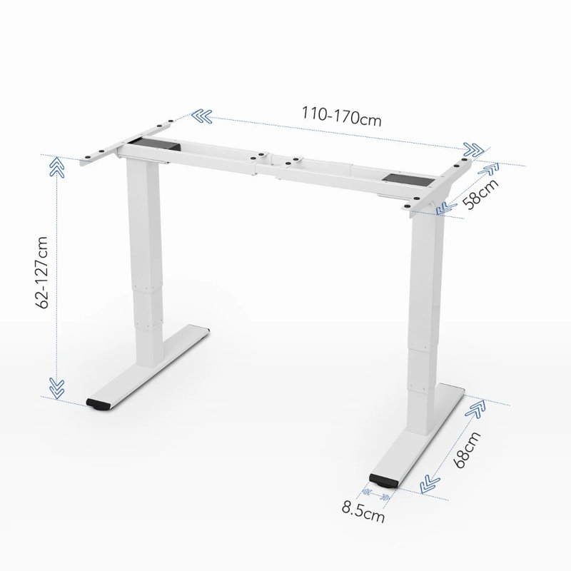 Adjustable Metal Base Standing Desk