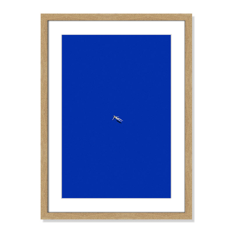 «No stress print» par Leon, L 17 po x H 23 po, Imprimé mat, Naturel