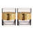 Abbo 400ml Crystal Whiskey Glass Set