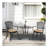 3 Piece Patio Bistro Set Cast Aluminum Bistro Table and Chairs Set of 2 with Umbrella Hole,All Weather Metal Bistro Table Set,Outdoor Patio Furniture Set for Garden with cushion-1424581433