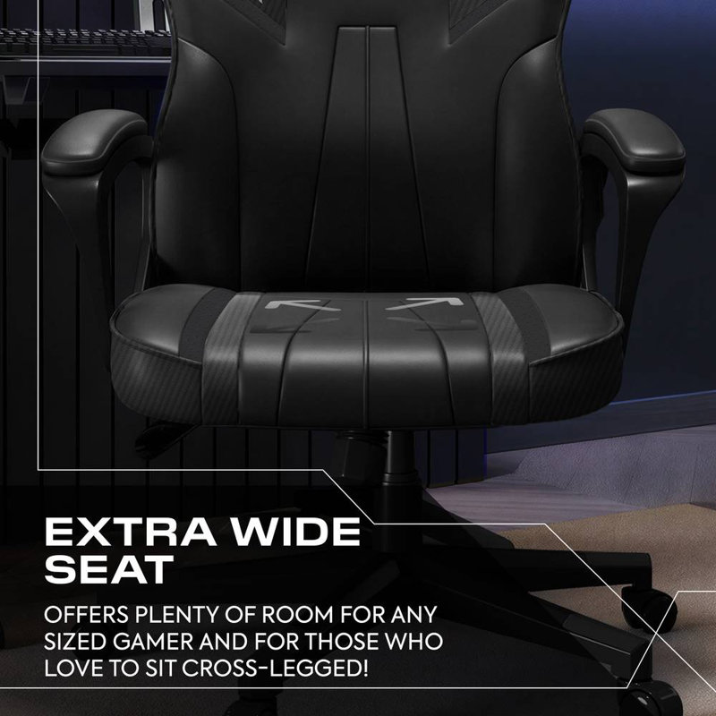 Tempest Ergonomic PC Office Gaming Chair, Black
