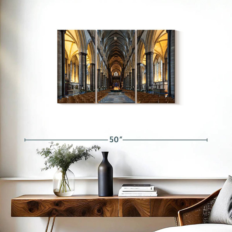 Nef Adella de la cathédrale de Salisbury, H 20 po x l 33 po