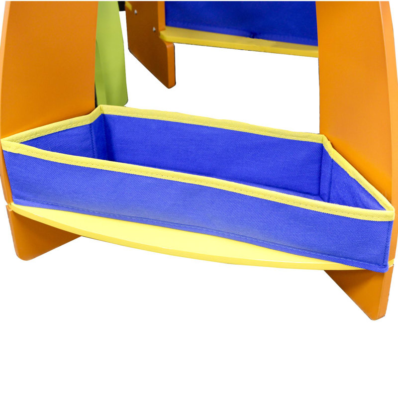 Crayola Kids Yellow and Orange Wooden Arts and Crafts Table Set