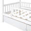 Lit simple en bois avec deux tiroirs-2135624929