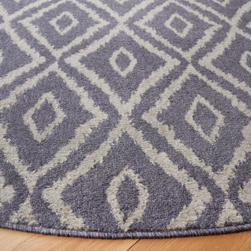 Jamie-Lei Performance Geometric Rug, Round 6'7"