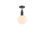 Linear Knurl 1 - Light LED Semi Flush Mount