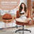 Modern Cross Legged Office Chair With Adjustable Armrest And Swivel Wheels-1641966359