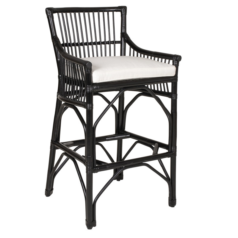 Tabouret de bar et de comptoir Barkley, Noir, Tabouret de bar (siège d'une hauteur de 30 po)