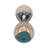 Decorative Glam Glass Hourglass Sculpture for Office Decor - Modern Object Accent for Bedroom Styling, Living Room Tabletop or Home Decoration - Gold-969638723-970907094