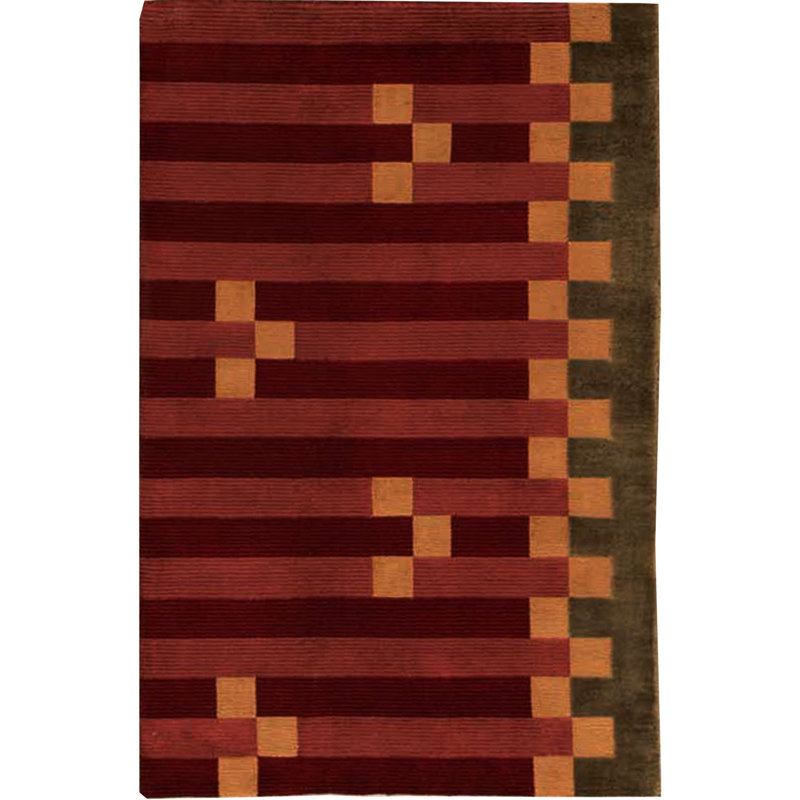 Hand-Knotted High-Quality Black Area Rug