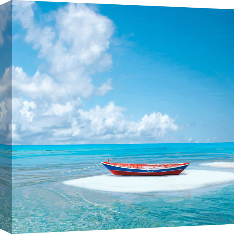 Boat On The Shore by Dario Marzi - Wrapped Canvas Print, 70cm H x 70cm W