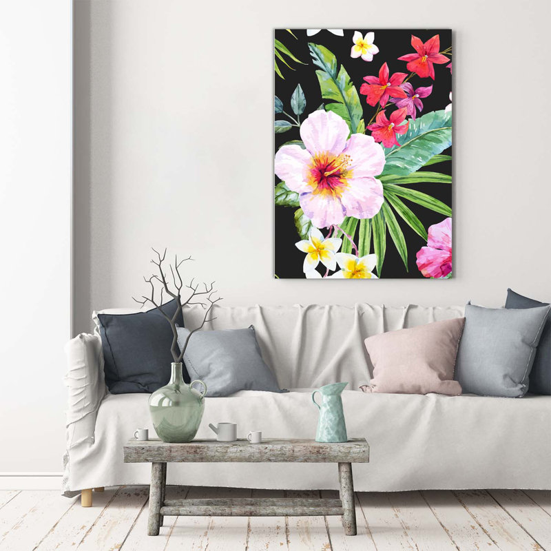 Hawaiian Pattern - Wrapped Canvas Print