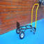 Chariot à main double chariot à 2 roues et chariot à pousser à 4 roues avec roues pivotantes Chariot à plateforme robuste d'une capacité de 330 lb pour le déplacement / entrepôt / jardin / épicerie