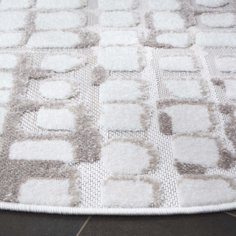 Kendryk Performance Abstract Rug, Square 6'7"