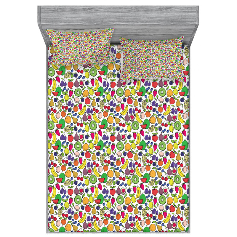 Microfiber Sheet Set, Full Sheet Set with Fitted Sheet